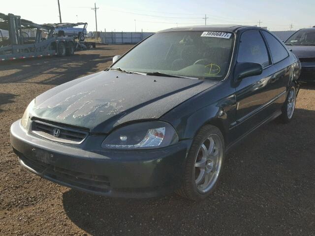 1HGEJ8245WL017533 - 1998 HONDA CIVIC EX GREEN photo 2