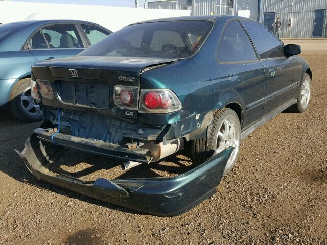 1HGEJ8245WL017533 - 1998 HONDA CIVIC EX GREEN photo 4