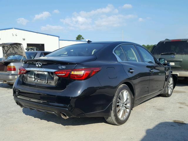 JN1EV7AP9JM365866 - 2018 INFINITI Q50 LUXE BLACK photo 4