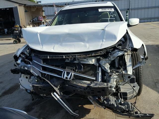 5J6TF2H51BL003282 - 2011 HONDA ACCORD CRO WHITE photo 7