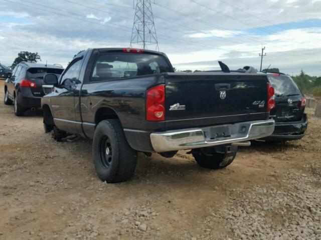 1D7HU16227J583946 - 2007 DODGE RAM 1500 S BLACK photo 3