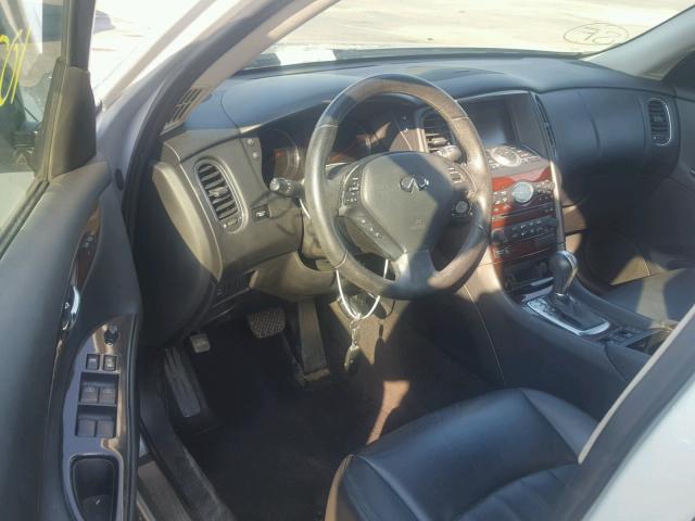 JNKAJ09F38M358320 - 2008 INFINITI EX35 BASE SILVER photo 9