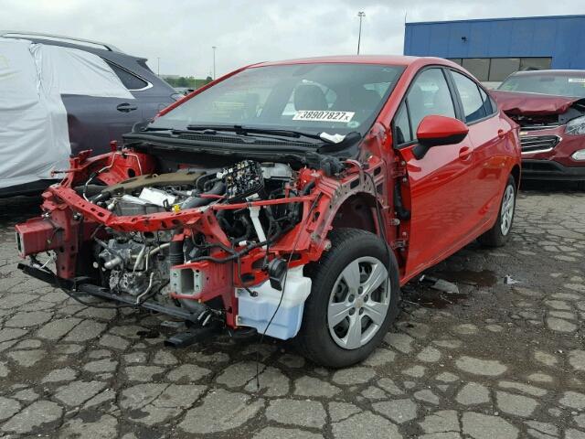 1G1BC5SMXG7297804 - 2016 CHEVROLET CRUZE RED photo 2