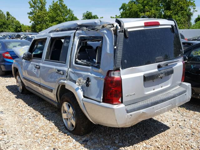 1J8HG48N96C318270 - 2006 JEEP COMMANDER SILVER photo 3