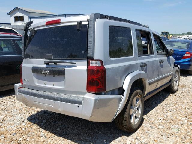 1J8HG48N96C318270 - 2006 JEEP COMMANDER SILVER photo 4