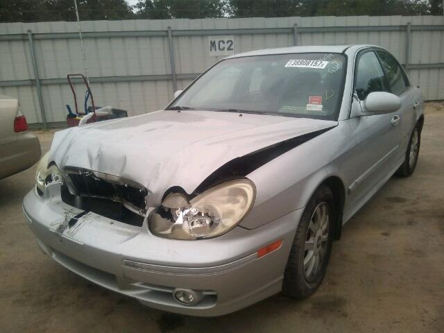 KMHWF35H23A892934 - 2003 HYUNDAI SONATA GLS SILVER photo 2