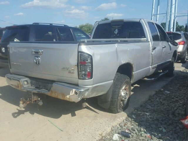 3D7KS28D45G768045 - 2005 DODGE RAM 2500 S SILVER photo 4