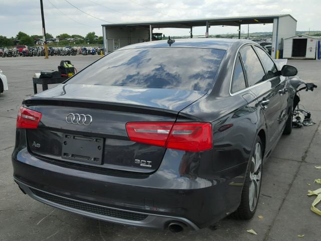 WAUHGAFC5EN026025 - 2014 AUDI A6 PRESTIG CHARCOAL photo 4