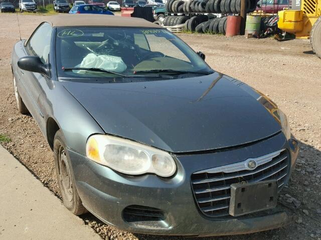 1C3EL45XX4N189313 - 2004 CHRYSLER SEBRING LX GREEN photo 1