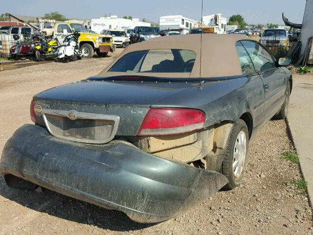 1C3EL45XX4N189313 - 2004 CHRYSLER SEBRING LX GREEN photo 4