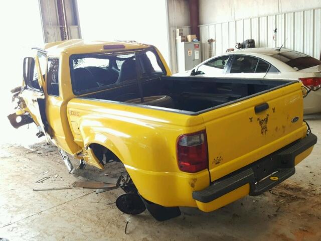 1FTYR14E71PB50572 - 2001 FORD RANGER SUP YELLOW photo 3