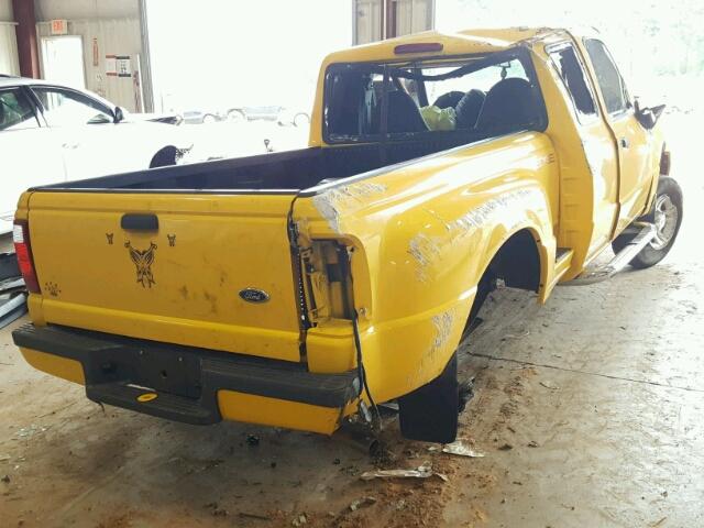 1FTYR14E71PB50572 - 2001 FORD RANGER SUP YELLOW photo 4