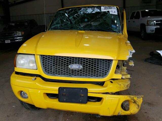 1FTYR14E71PB50572 - 2001 FORD RANGER SUP YELLOW photo 7