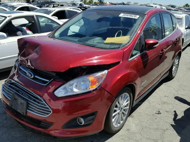 1FADP5BU9DL529838 - 2013 FORD C-MAX SEL RED photo 2