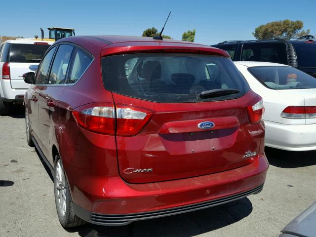 1FADP5BU9DL529838 - 2013 FORD C-MAX SEL RED photo 3