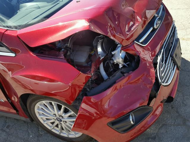 1FADP5BU9DL529838 - 2013 FORD C-MAX SEL RED photo 9