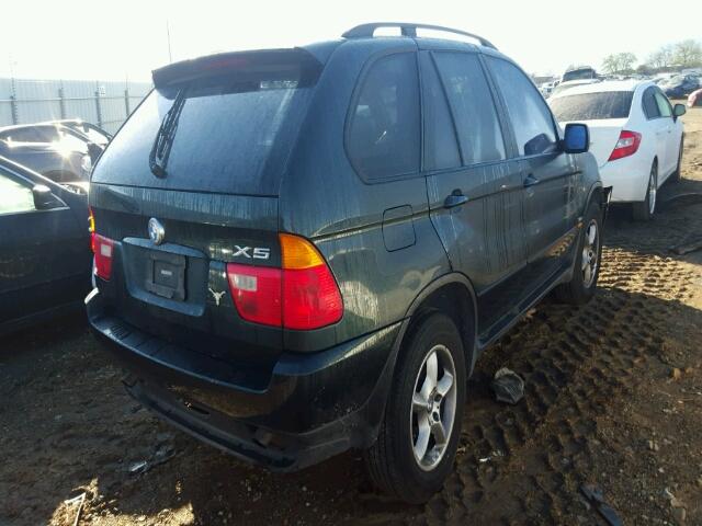 5UXFA53573LV84667 - 2003 BMW X5 3.0I GREEN photo 4