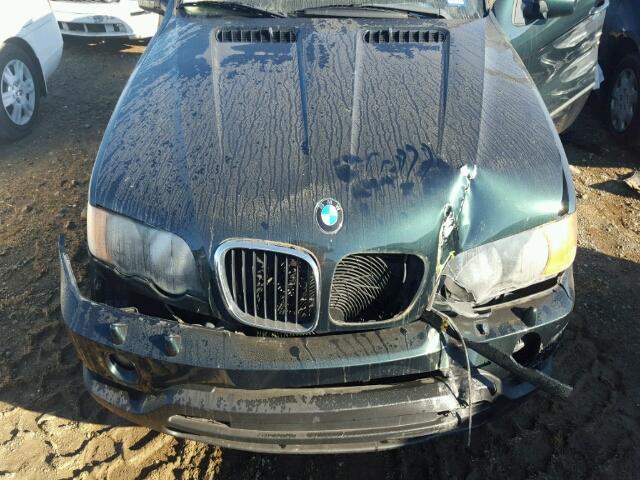 5UXFA53573LV84667 - 2003 BMW X5 3.0I GREEN photo 7