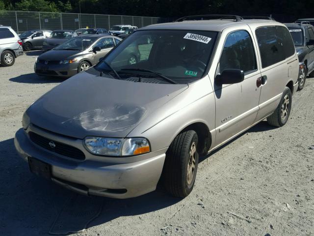 4N2XN11T9YD813496 - 2000 NISSAN QUEST SE BROWN photo 2