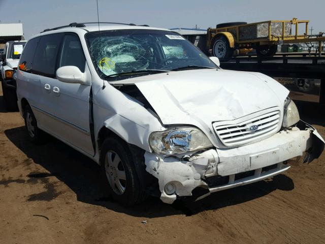 KNDUP131826317578 - 2002 KIA SEDONA EX WHITE photo 1