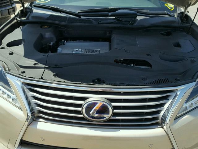 JTJZB1BA3D2007576 - 2013 LEXUS RX 450 GOLD photo 7