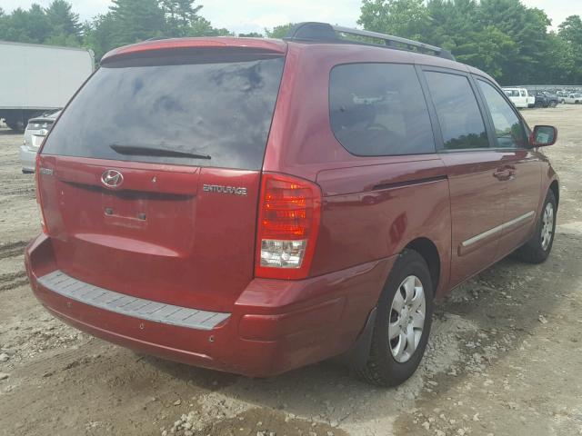 KNDMC233986045960 - 2008 HYUNDAI ENTOURAGE MAROON photo 4