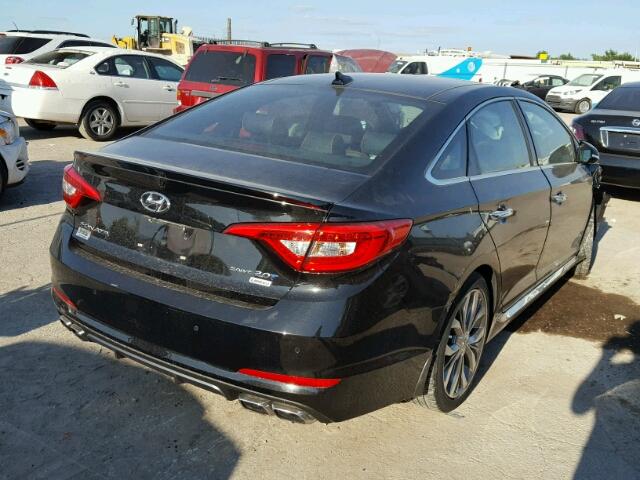 5NPE34AB4FH109318 - 2015 HYUNDAI SONATA SPO BLACK photo 4