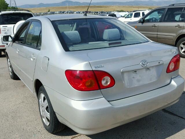 1NXBR32E73Z045566 - 2003 TOYOTA COROLLA GRAY photo 3