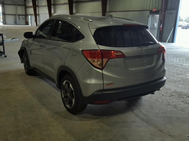 3CZRU5H75JM705315 - 2018 HONDA HR-V EXL SILVER photo 3