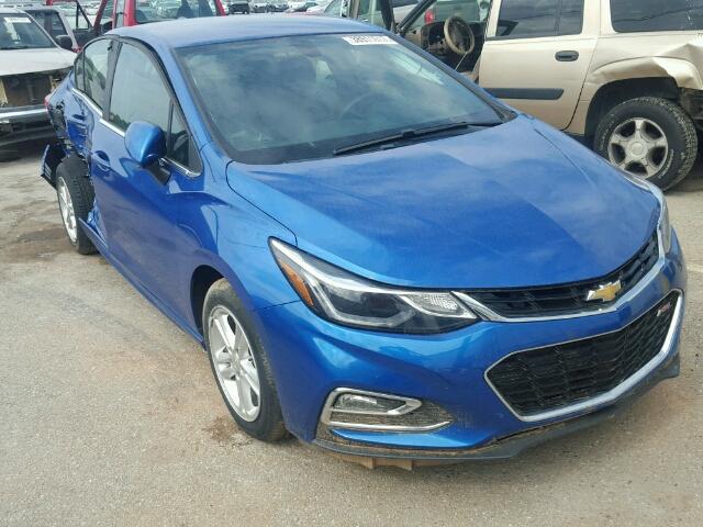 1G1BE5SM7G7273230 - 2016 CHEVROLET CRUZE LT BLUE photo 1