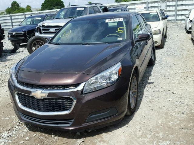 1G11C5SL2FF192827 - 2015 CHEVROLET MALIBU 1LT ყავისფერი ფოტო 2