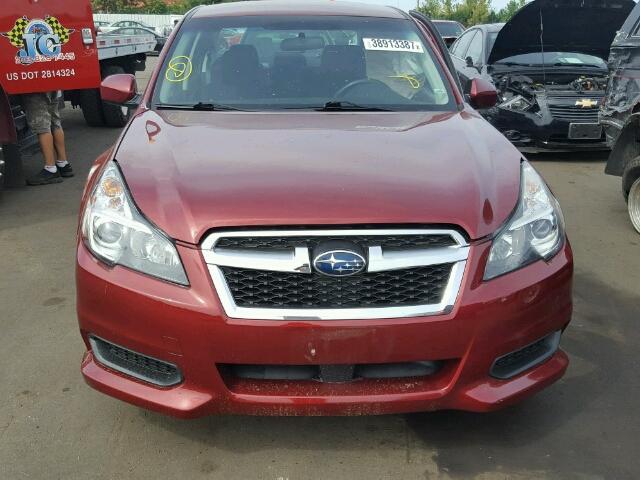 4S3BMBB63D3032410 - 2013 SUBARU LEGACY 2.5 BURGUNDY photo 10