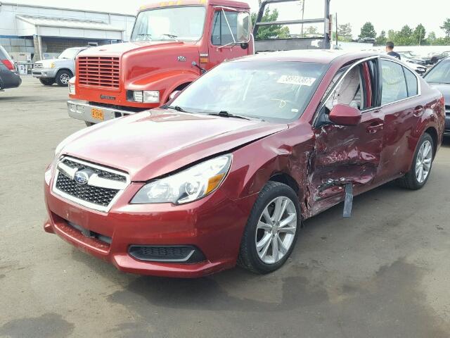 4S3BMBB63D3032410 - 2013 SUBARU LEGACY 2.5 BURGUNDY photo 2