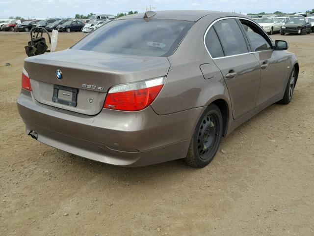 WBANF73507CU28225 - 2007 BMW 530 XI Brązowy zdjęcie 4