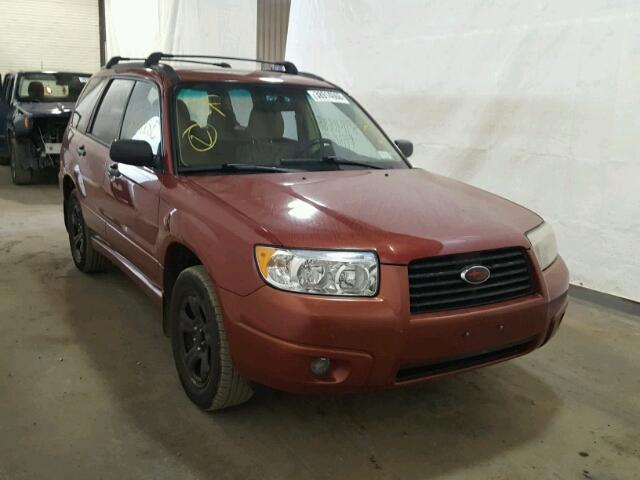 JF1SG63606H704917 - 2006 SUBARU FORESTER 2 RED photo 1