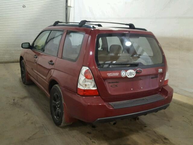 JF1SG63606H704917 - 2006 SUBARU FORESTER 2 RED photo 3