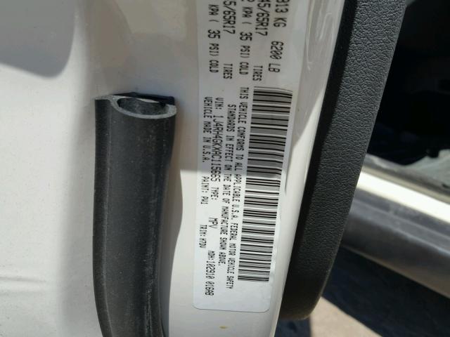 1J4RH4GKXAC115665 - 2010 JEEP COMMANDER WHITE photo 10