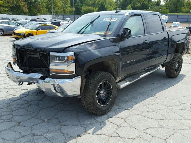 3GCUKREC9GG115107 - 2016 CHEVROLET SILVERADO BLACK photo 2