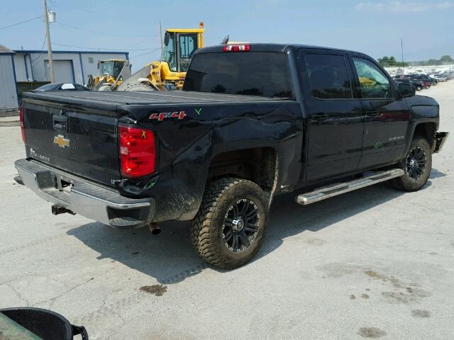 3GCUKREC9GG115107 - 2016 CHEVROLET SILVERADO BLACK photo 4