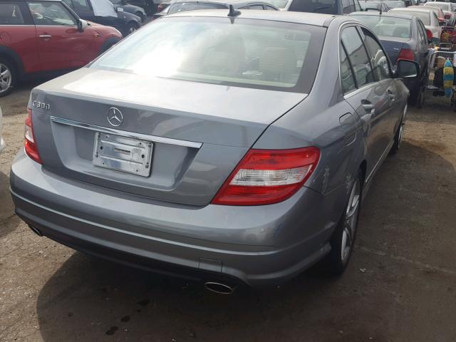 WDDGF54X79F231155 - 2009 MERCEDES-BENZ C 300 GRAY photo 4