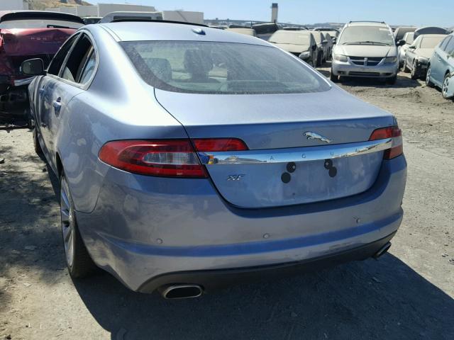 SAJWA06B99HR13114 - 2009 JAGUAR XF PREMIUM BLUE photo 3