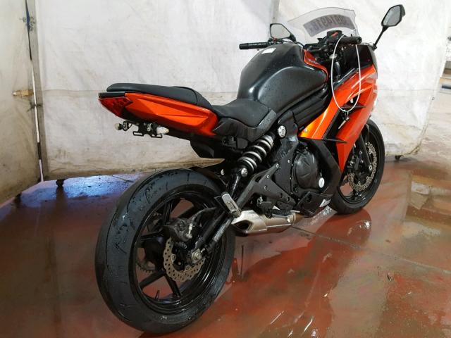 JKAEXEE17EDA16533 - 2014 KAWASAKI EX650 E ORANGE photo 4