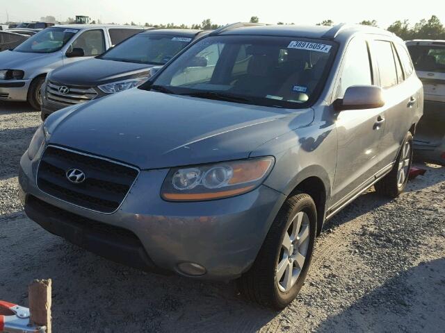 5NMSH13E28H207743 - 2008 HYUNDAI SANTA FE S GRAY photo 2