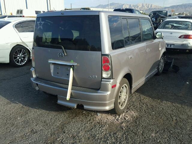 JTLKT324664113541 - 2006 TOYOTA SCION XB GRAY photo 4