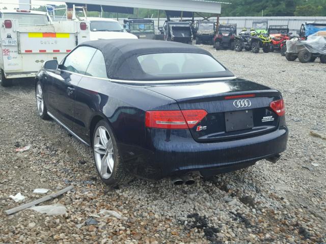 WAUVGAFH4BN016788 - 2011 AUDI S5 PRESTIG BLACK photo 3