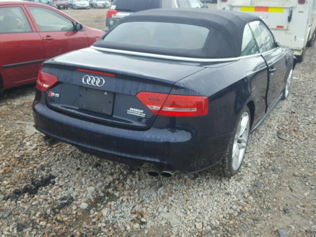 WAUVGAFH4BN016788 - 2011 AUDI S5 PRESTIG BLACK photo 4