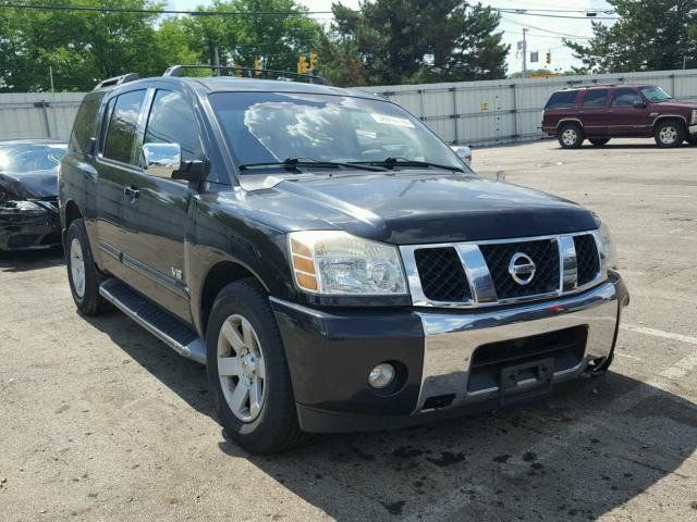 5N1AA08B55N706071 - 2005 NISSAN ARMADA SE BLACK photo 1