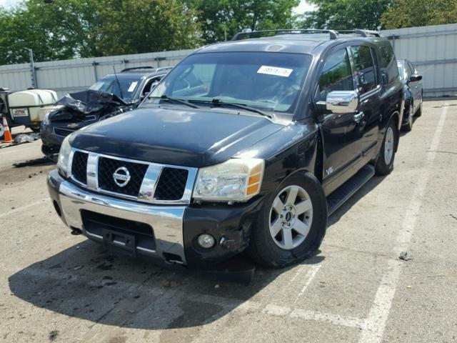 5N1AA08B55N706071 - 2005 NISSAN ARMADA SE BLACK photo 2