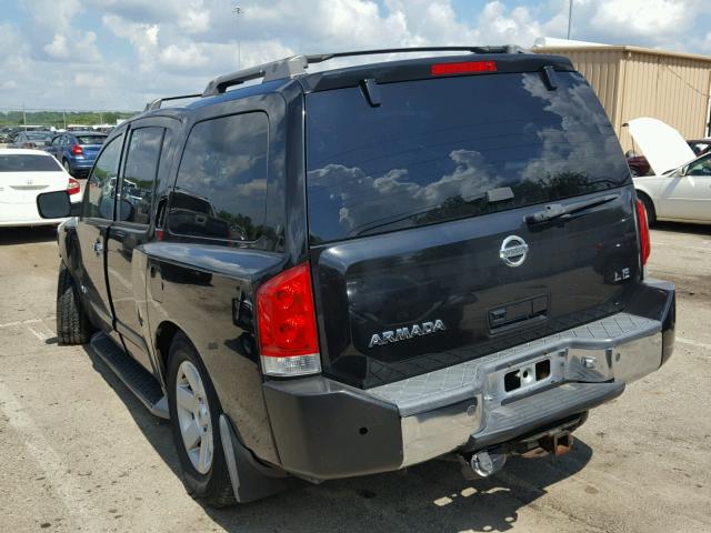 5N1AA08B55N706071 - 2005 NISSAN ARMADA SE BLACK photo 3