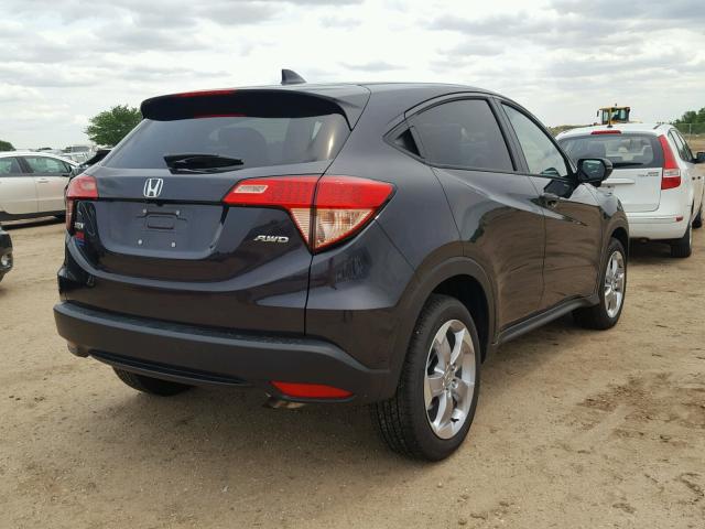 3CZRU6H52HM714908 - 2017 HONDA HR-V EX GRAY photo 4